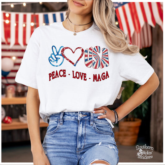 PEACE LOVE MAGA