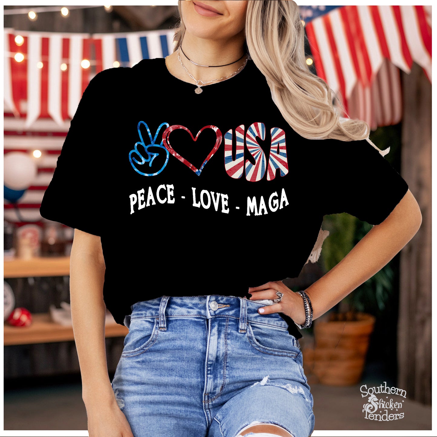 PEACE LOVE MAGA